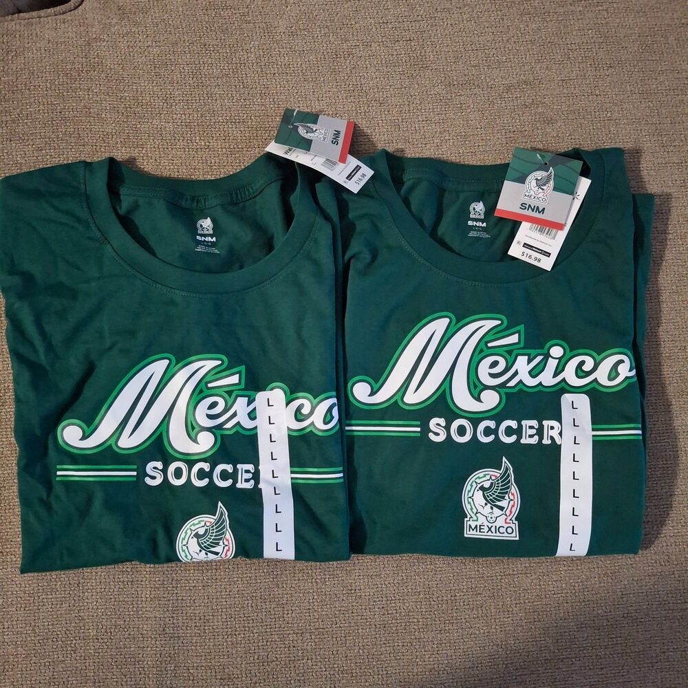 Lot of 2 FIFA World Cup 2026 Mexico Soccer Shirt Men’s SNM Official Licensed NWT